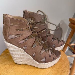 Woven Wedge Shoes